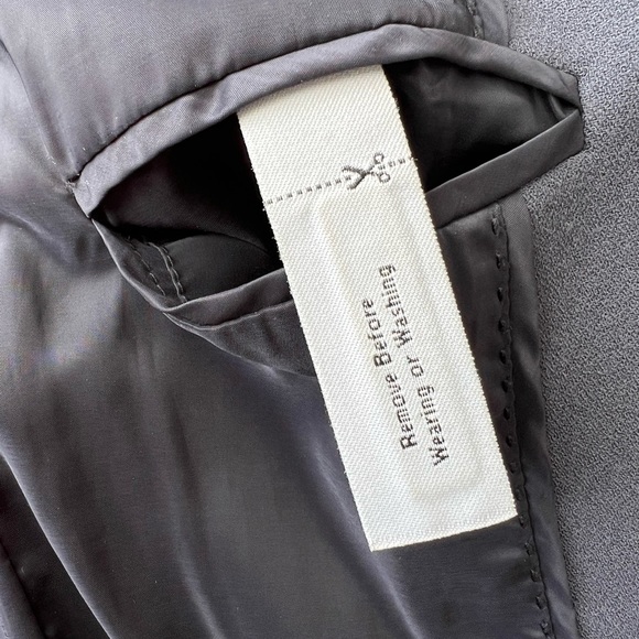 J Crew Womens 4 Bonded Crepe one button Blazer Jacket Slate Gray - Picture 8 of 10